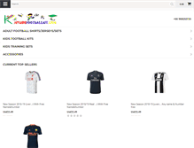 Tablet Screenshot of mykidsfootballkit.com